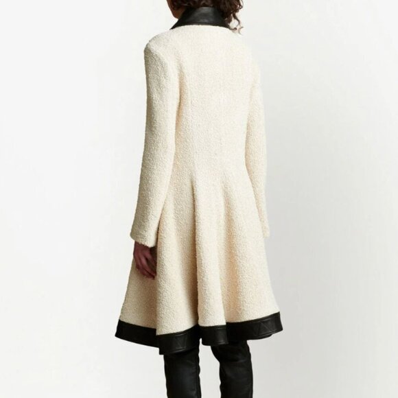 NWT KHAITE Jerole Bouclé Coat size medium - Picture 5 of 5